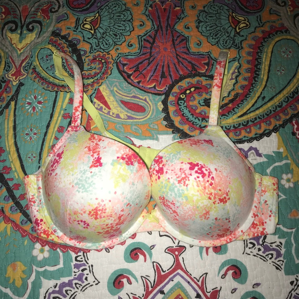 Cacique Cotton Boost Plunge Bra. 44C